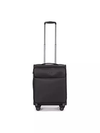 STRATIC | Trolley souple LIGHT Small 55cm bleu foncé | schwarz